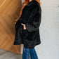 Oversized Velour Blanket Hoodie in Black - 1985 the VAULT Boutique