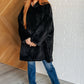 Oversized Velour Blanket Hoodie in Black - 1985 the VAULT Boutique