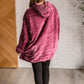 Oversized Velour Blanket Hoodie in Purple - 1985 the VAULT Boutique