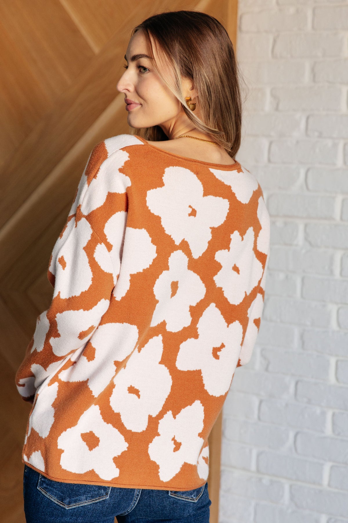 Patches of Flowers Floral Sweater - 1985 the VAULT Boutique