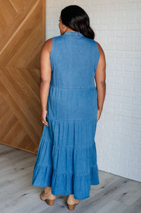 Perfect Choice Denim Maxi Dress - 1985 the VAULT Boutique