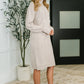 Personal Assistant Turtleneck Dress in Sand Beige
