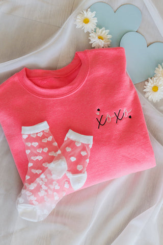 XOXO Embroidered Sweatshirt - 1985 the VAULT Boutique