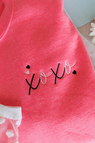 XOXO Embroidered Sweatshirt - 1985 the VAULT Boutique