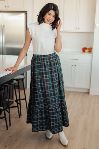 Plaid Perfection Maxi Skirt - 1985 the VAULT Boutique