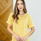 Plain and Sassy V-Neck Tee in Lemonade