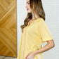 Plain and Sassy V-Neck Tee in Lemonade