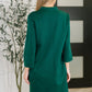 Portfolio Quarter Sleeve Dress in Hunter Green