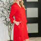 Portfolio Quarter Sleeve Dress in Red