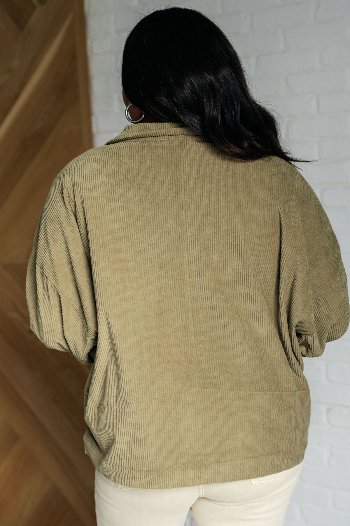 Primrose Corduroy Jacket in Olive - 1985 THE VAULT