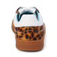 Quincy Low-Top Sneaker in Tan Leopard