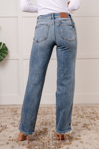 Quinn Mid Rise Cell Phone Pocket Dad Jeans - 1985 the VAULT Boutique