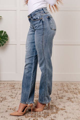 Quinn Mid Rise Cell Phone Pocket Dad Jeans - 1985 the VAULT Boutique