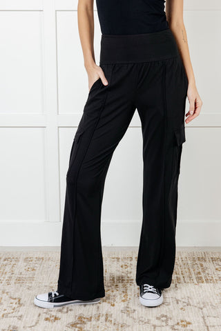 Race to Relax Cargo Pants in Black - 1985 the VAULT Boutique