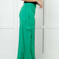 Race to Relax Cargo Pants in Emerald Green - 1985 the VAULT Boutique