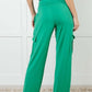 Race to Relax Cargo Pants in Emerald Green - 1985 the VAULT Boutique