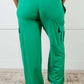 Race to Relax Cargo Pants in Emerald Green - 1985 the VAULT Boutique