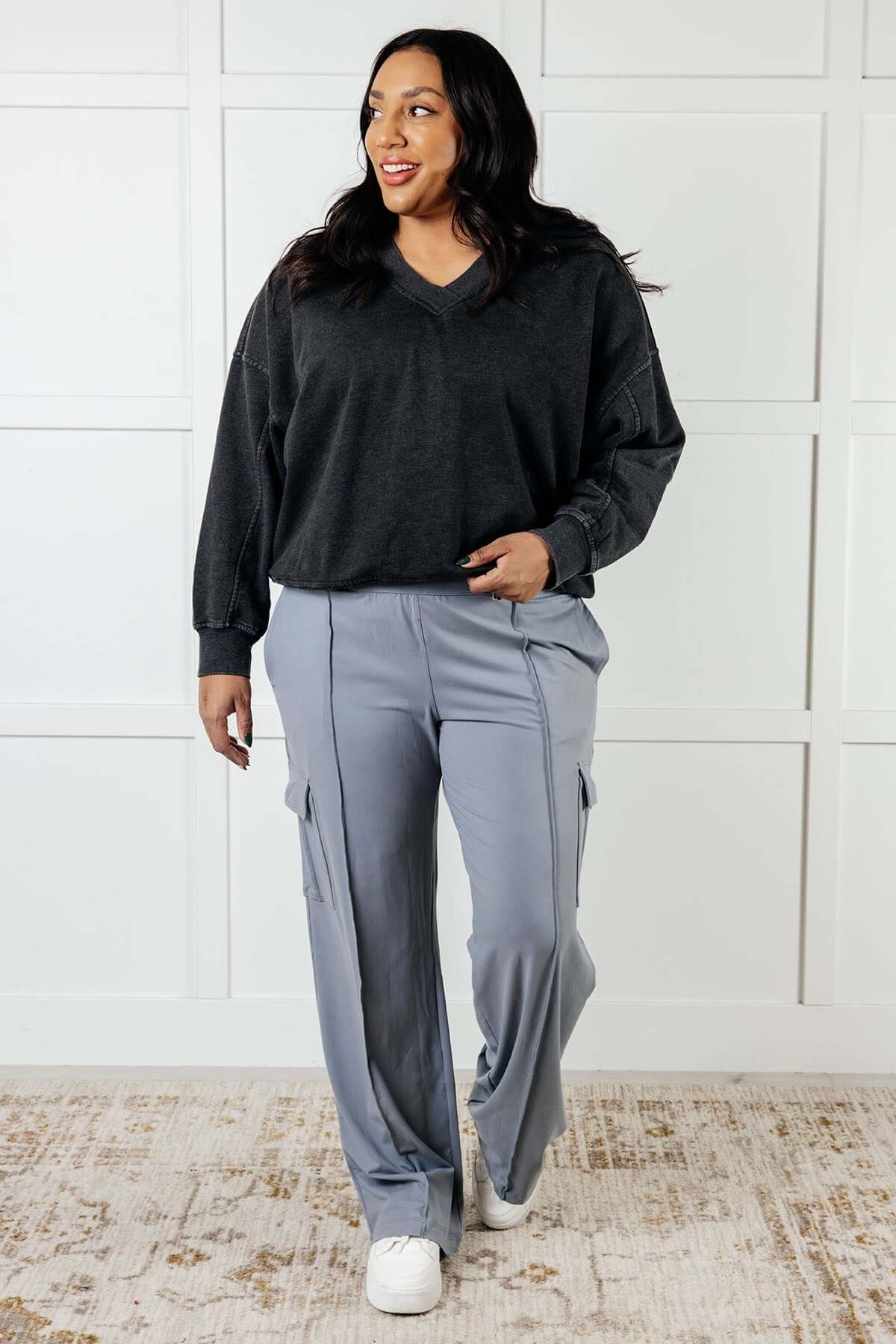 Race to Relax Cargo Pants in Rhino Grey - 1985 the VAULT Boutique