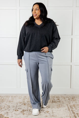 Race to Relax Cargo Pants in Rhino Grey - 1985 the VAULT Boutique