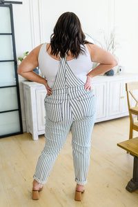 Railroad Stripe Overalls - 1985 the VAULT Boutique