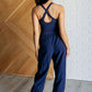 Raising Heart Rate Cut Out Jumpsuit in Navy - 1985 the VAULT Boutique