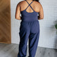 Raising Heart Rate Cut Out Jumpsuit in Navy - 1985 the VAULT Boutique