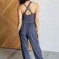 Raising Heart Rate Cutout Jumpsuit in Charcoal - 1985 the VAULT Boutique