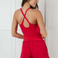 Raising Heart Rate Cutout Runsie In True Red - 1985 the VAULT Boutique