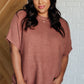 Relaxing Away Dolman Sleeve Knit Top in Coffee - 1985 the VAULT Boutique