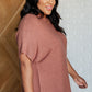 Relaxing Away Dolman Sleeve Knit Top in Coffee - 1985 the VAULT Boutique