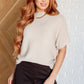 Relaxing Away Dolman Sleeve Knit Top in Taupe - 1985 the VAULT Boutique