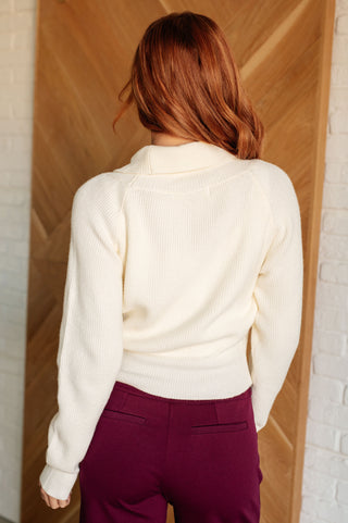 Requisite Request Surplice Crop Sweater - 1985 the VAULT Boutique