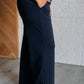 Resort Travel Wide Leg Crop Pant in Navy - 1985 the VAULT Boutique