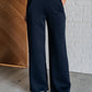 Resort Travel Wide Leg Crop Pant in Navy - 1985 the VAULT Boutique
