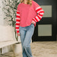 Rhythm & Rows V-Neck Drop Shoulder Pullover