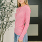Ribbed Long Sleeve in Fuchsia