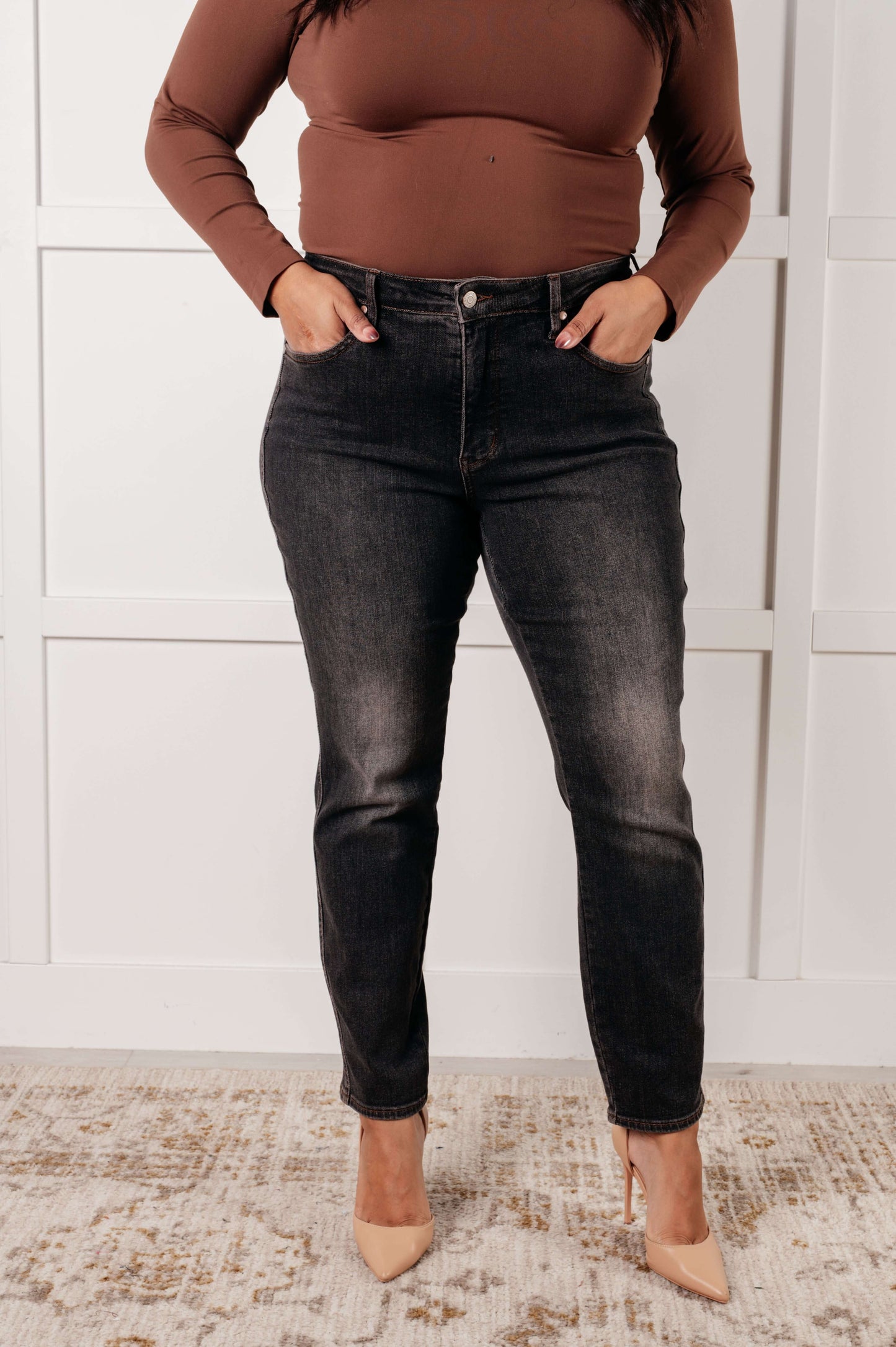 Rita Mid Rise Control Slim Jeans - 1985 the VAULT Boutique