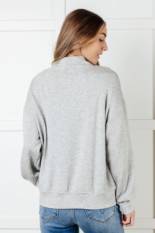 Rogue Runner Half Zip Jacket in Heather Grey - 1985 the VAULT Boutique