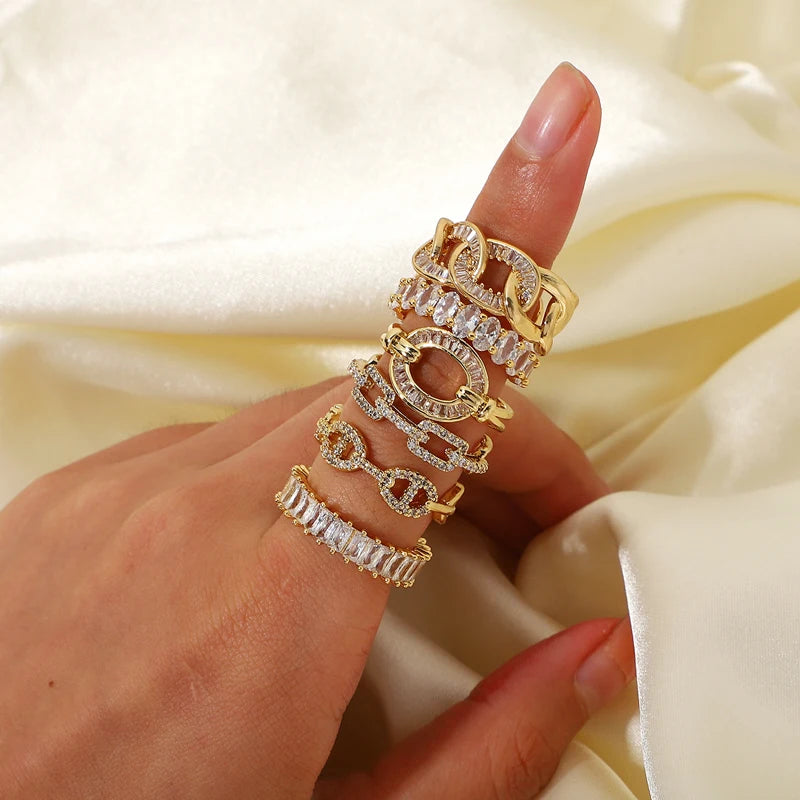 Romance Lasts 18k Gold Plated Rings - 1985 the VAULT Boutique