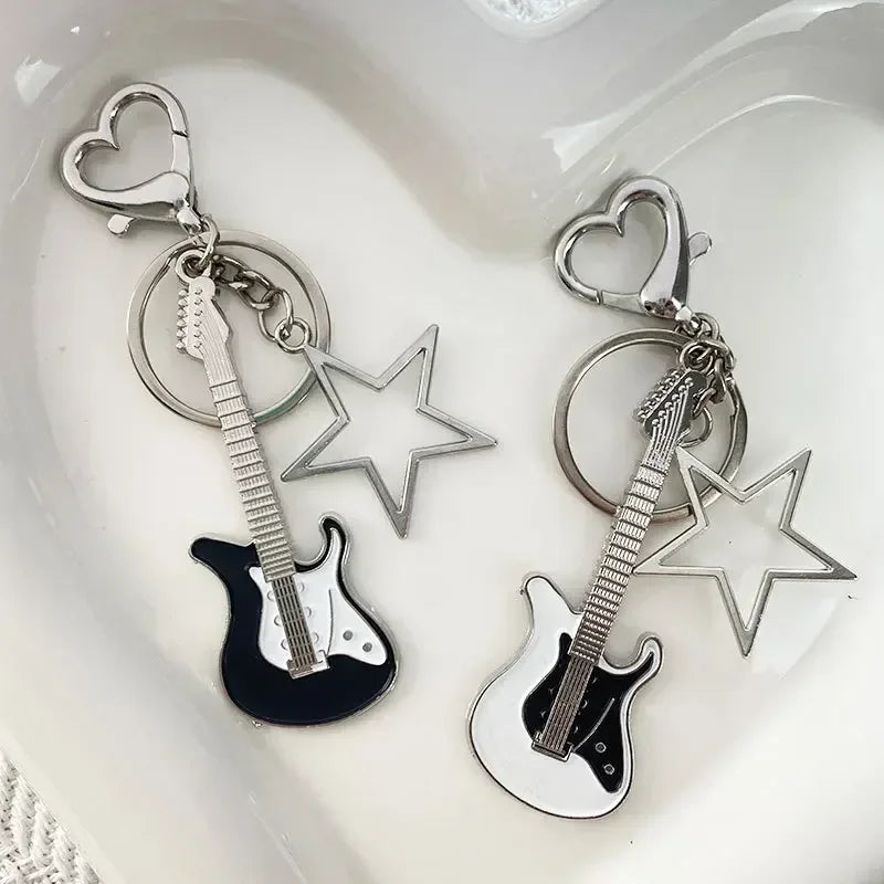 Guitar & Star Retro Key Chain - 1985 the VAULT Boutique