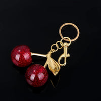 Red Cherries Louis Vuitton Glass Dupe Keychain - 1985 the VAULT Boutique