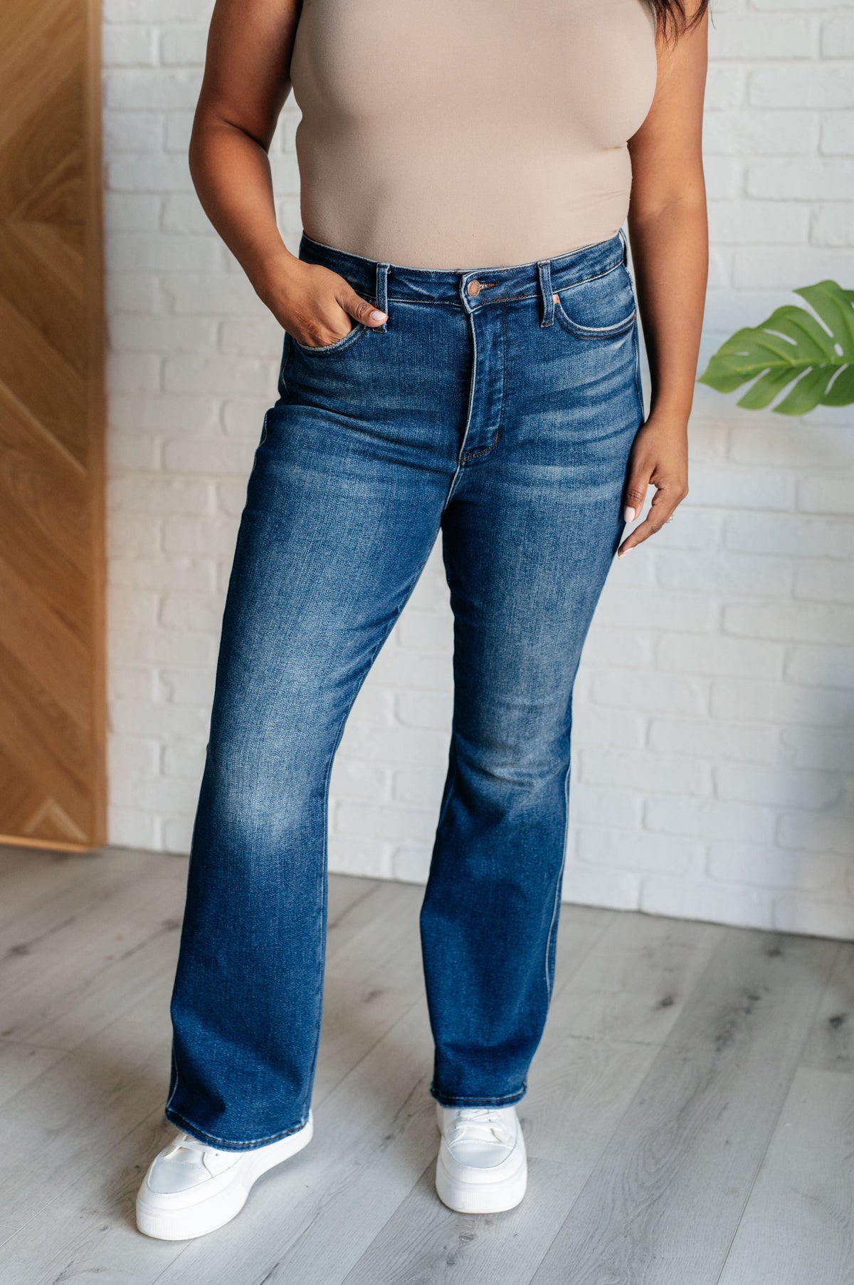 Santana High Rise Control Top Bootcut Jeans (Short Inseam) - 1985 the VAULT Boutique