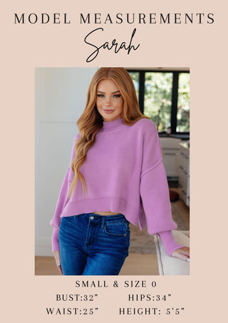 Under Her Spell Half Zip Pullover in Mauve - 1985 the VAULT Boutique