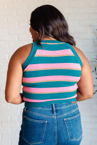 Scholarly Pursuits Knit Striped Tank - 1985 the VAULT Boutique