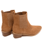 Leonor Suede Ankle Boot in Tan - 1985 the VAULT Boutique