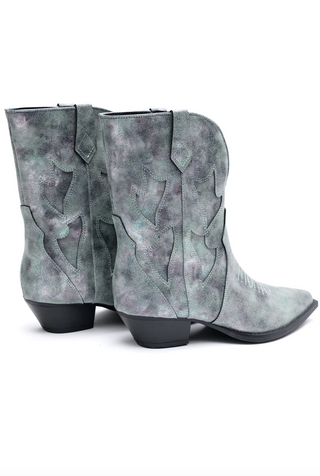 Jersey Metallic Boot in Blue - 1985 the VAULT Boutique