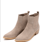 Leonor Suede Ankle Boot in Taupe - 1985 the VAULT Boutique