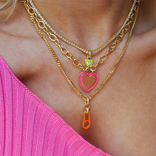 Hearts on Fire Chain Necklace - 1985 the VAULT Boutique