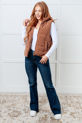 Set Me Up Corduroy Puffer Vest - 1985 the VAULT Boutique