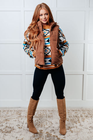 Set Me Up Corduroy Puffer Vest - 1985 the VAULT Boutique